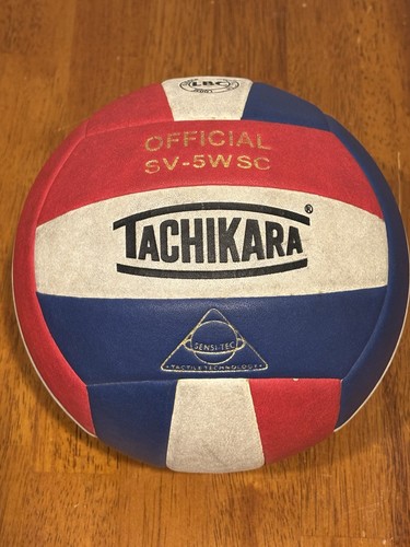 Tachikara SV-5WSC Sensi-Tec Composite High Performance Volleyball Red White Blue