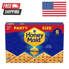 HONEY MAID Graham Crackers, Lunch Snacks, Party Size, 28.8 oz