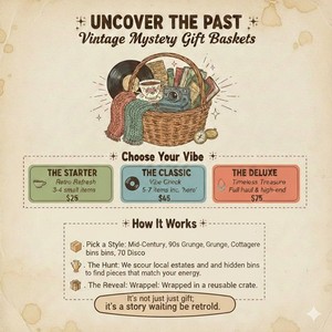 Vintage Mystery Gift Baskets