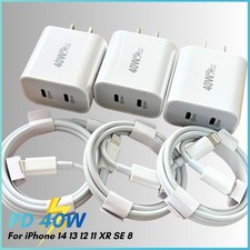 20W Super Fast Charger Type C Charging Cable For iPhone 14 13 12 11 Pro Max XR 8