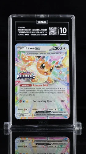 2025 Pokemon Eevee ex  Prismatic Stamped #075/131 TAG 10