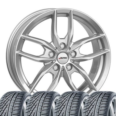 4 Complete Winter Wheels for BMW X1 X2 7.5x17 Bavaris SIL 225/55 R17 97H Cont