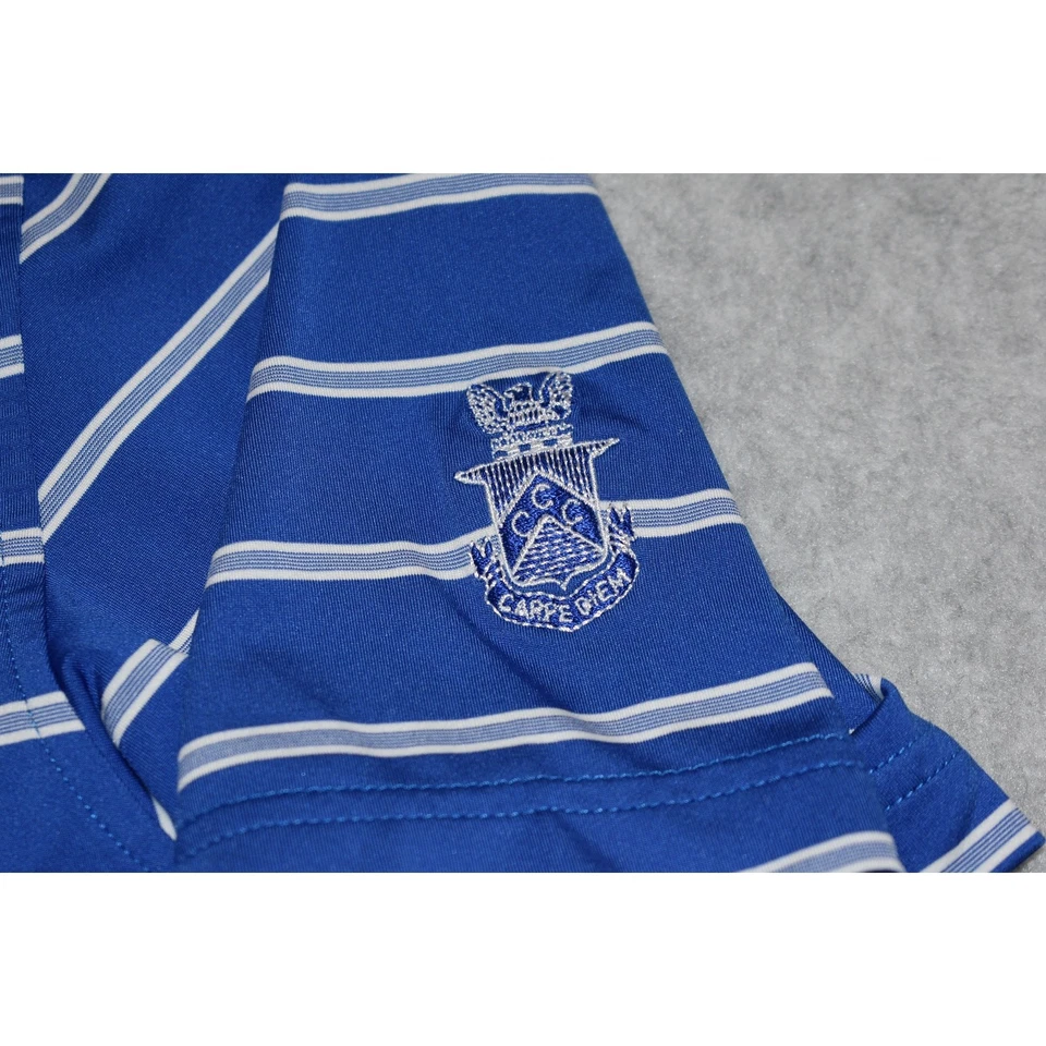 Peter Millar Men Size Medium Golf Polo Shirt Summer Comfort Performance Blue - Image 3 of 4