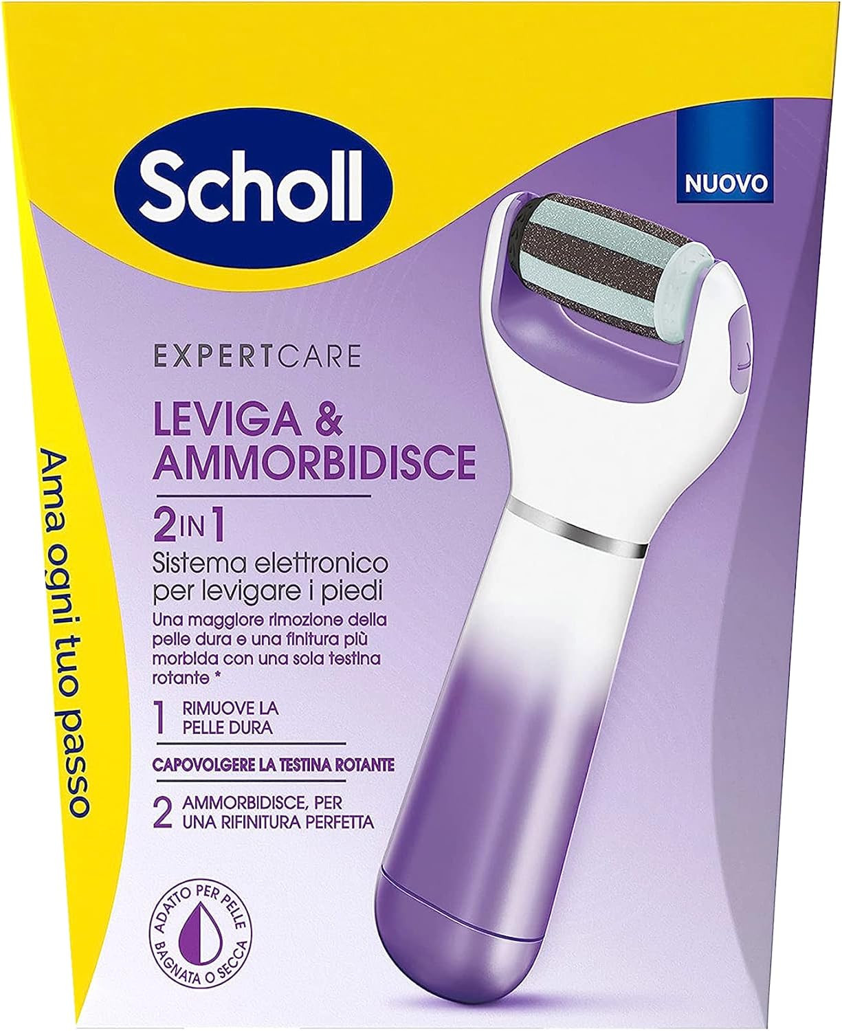 Pedicure Elettronico Scholl Velvet 2In1 - Piedi Perfetti in Due Step
