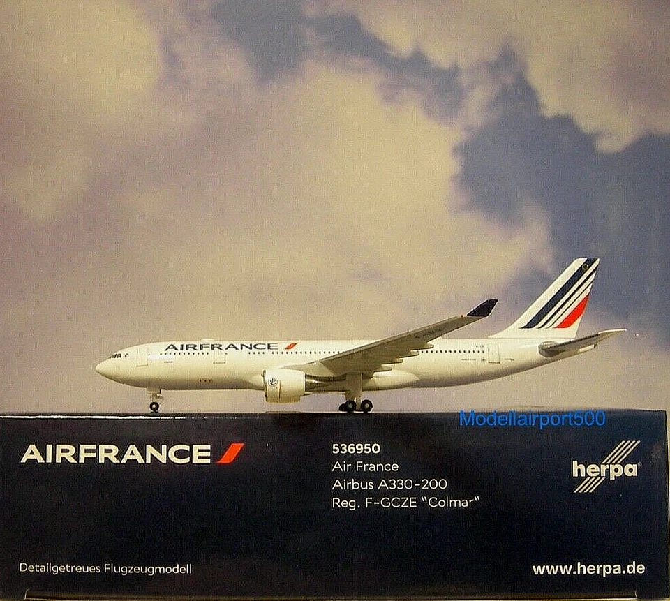 Herpa Wings 1:500 Airbus A330-200 Air France F-GCZE 536950 Modellairport500 - Bild 1 von 1