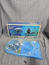 1977 Marx Toys Torpedo Shoot Submarine Pinball Game Complete Original Box