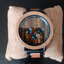 Holzkern Unisex Quarz Holzarmbanduhr analog H...