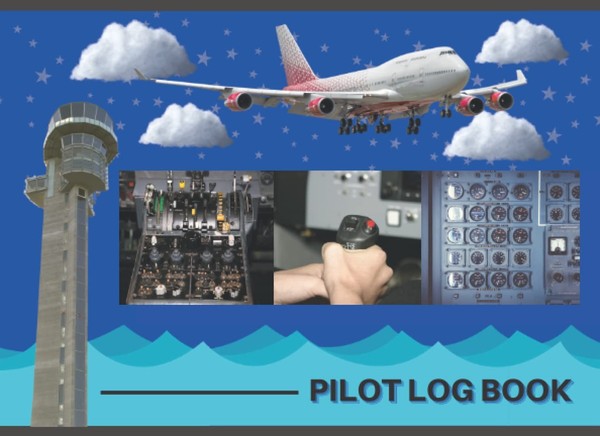 Pilot Logbuch A5, Individuelles Flugprotokoll, Flugzeug, Piloten, 100 Seiten-image