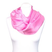 Seidenschal Halstuch Schal Xxl Rosa Pink Altrosa Seide 180X90Cm