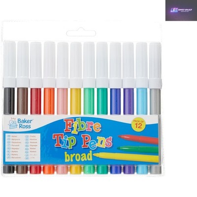 AF962 12-Farben Breite Spitze Marker Set für Kinder - Chaosfrei Basteln
