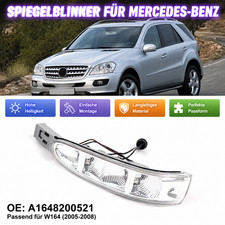 Für Mercedes ML W164 05-08 Spiegelblinker links Blinkleuchte A1648200521 Für Mercedes ML W164 05-08 Spiegelblinker links Blinkleuchte A1648200521