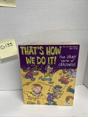 PATCH PRODUCTS INC. THAT'S HOW WE DO IT! THE ZANY GAME OF CRAZINESS! BRAND NEW!!