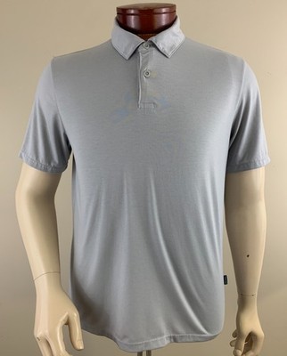 FREE FLY Men's Elevate Short Sleeve Performance Polo Shirt Gray Size M