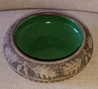 VINTAGE RED WING POTTERY OAK LEAF & ACORN BRUSHWARE BOWL