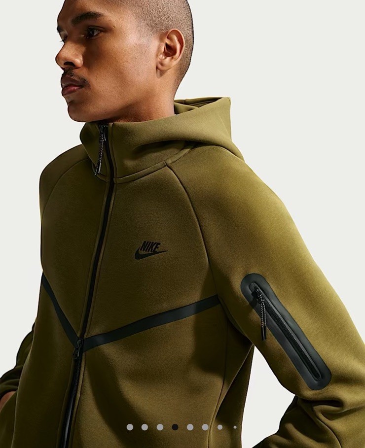Nike Tech Fleece Windrunner Full-Zip Hoodie Olive Green HV0949-368