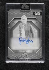 2024 Chrome Black Star Wars Printing Plate 1/1 Harrison Ford Han Solo Auto p1l