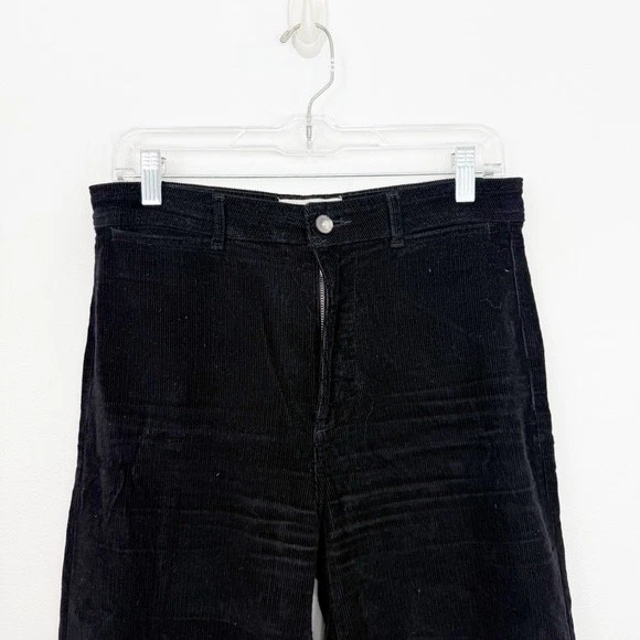Everlane Black Wide Leg Corduroy Pant Size 6 - Image 2 of 4