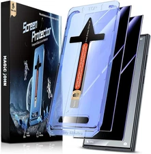 MAGIC JOHN 2 Pack for Samsung Galaxy S24 Ultra Privacy Glass Screen Protector