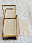 Vintage U.S. Zone Germany Compact Vanity Manicure Set Enamel Brass Complete — photo 4