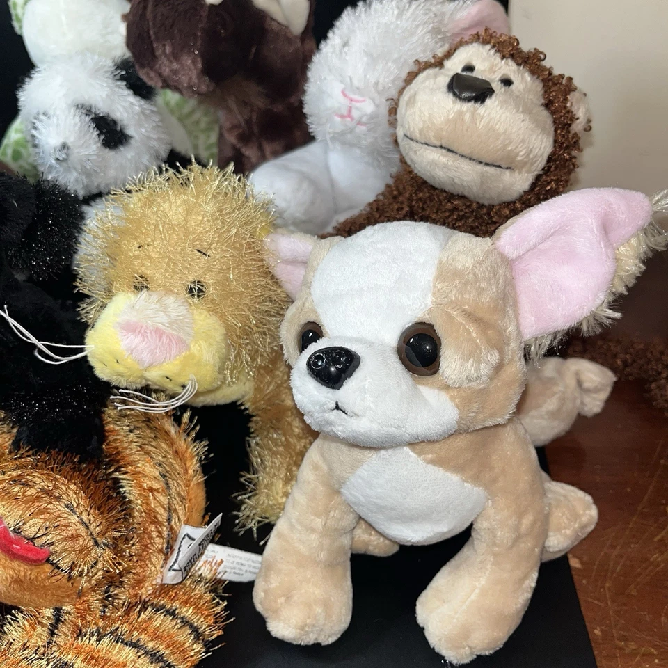 Ganz Plush Webkinz LilKinz Lot of 12 No Codes Snake Poodle Cat Frog Panda Moose - Image 4 of 4