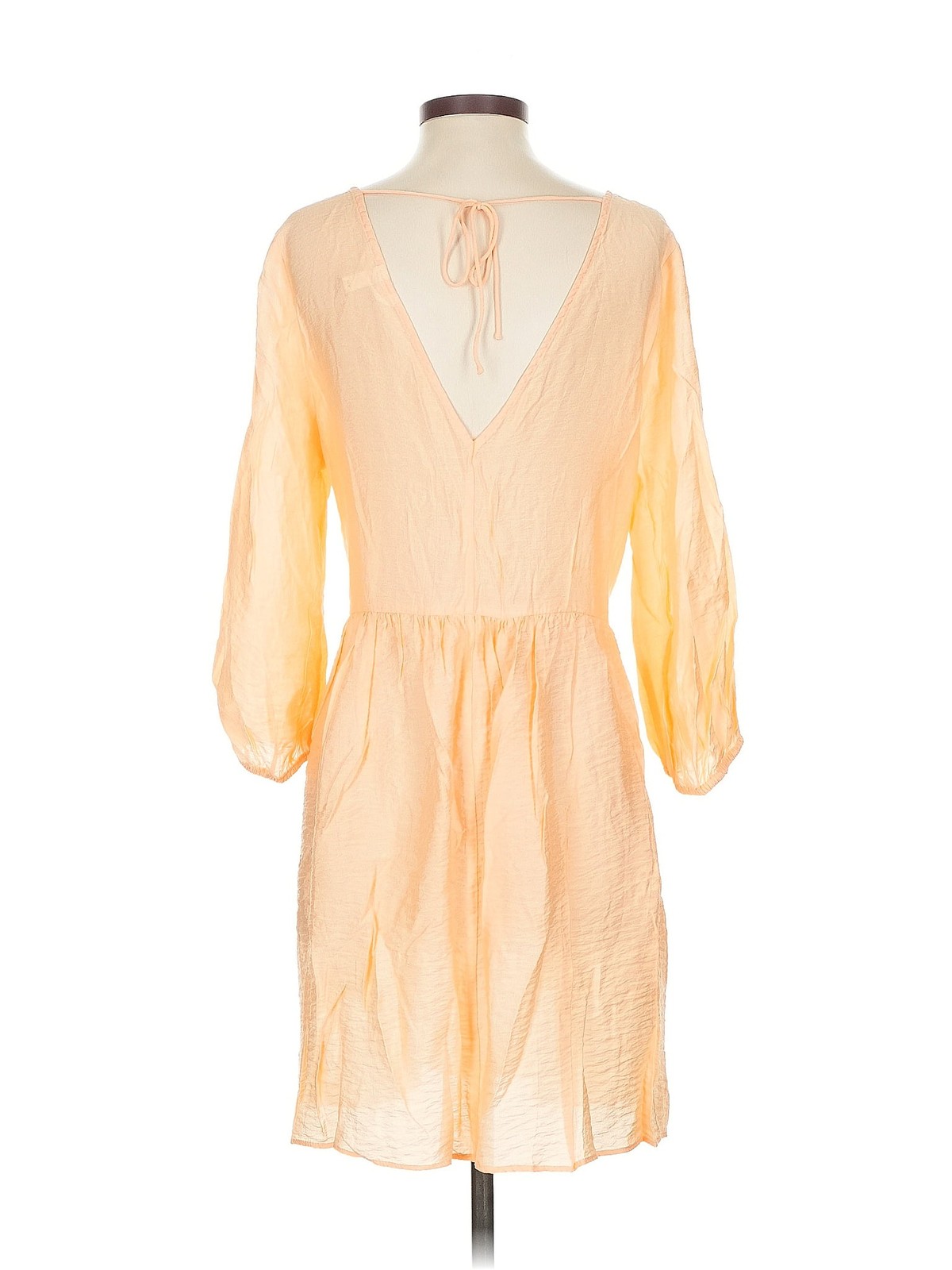 H&M Women Yellow Casual Dress S thumbnail 2