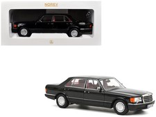 1991 Mercedes-benz 560 Sel Type W126 Black With Red Interior 118 Diecast Model 1991 Mercedes-benz 560 Sel Type W126 Black With Red Interior 118 Diecast Model