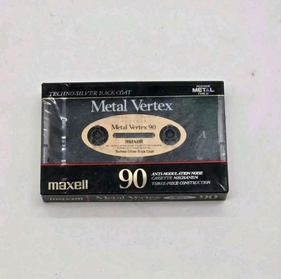 SEALED 1990 Era Japan MAXELL Metal Vertex MV 90 Blank Audio Cassette Type IV