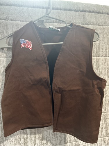 Current style Brown Girl Scout Brownie Vest #9