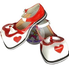 Mexican Professional Red White Clown Shoes Zapato Para Payaso Made In Mexico