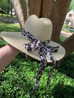 Vince  Camuto Women's Wide Rim Hat Bow Animal Print Classic Coastal Beach Boho — photo 1