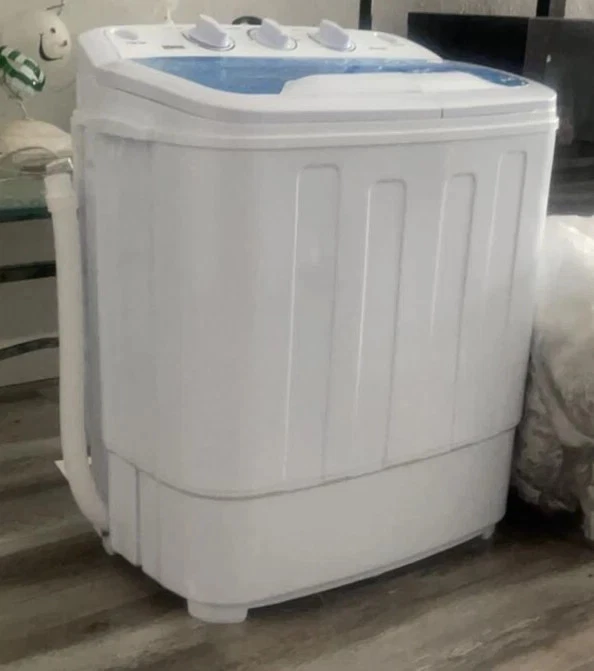 Mini Lavadora Y Secadora Giratoria Para Apartamentos 18 Libras De Ropa Portatil - Image 2 of 4