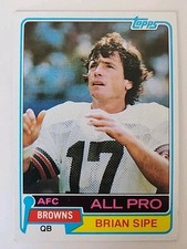1981 Topps Football Card 350 Brian Sipe Cleveland Browns 