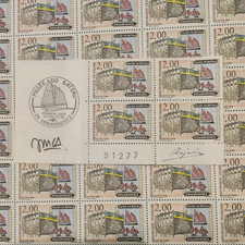 n 2545 Feuille bloc 1988 Musée DOUARNENEZ Signé J.M Chauvet D'Arcizas J.Rajewicz