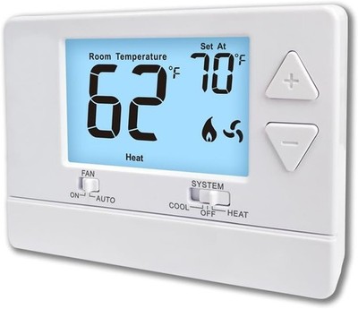 Nonprogrammable Thermostat for House Digital Energy-Saving Thermostat Single-St