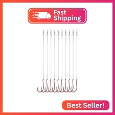 Avlcoaky Fishing Hooks with Steel Wire Leader, 50pcs Octopus Catfish Hooks Pre-R