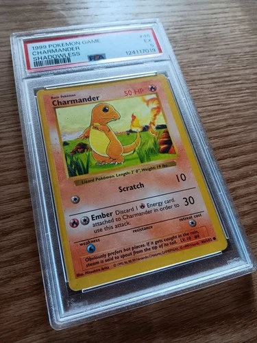 Pokémon Charmander Base Set Shadowless 46/102 PSA 5 1999 Wizards of the Coast