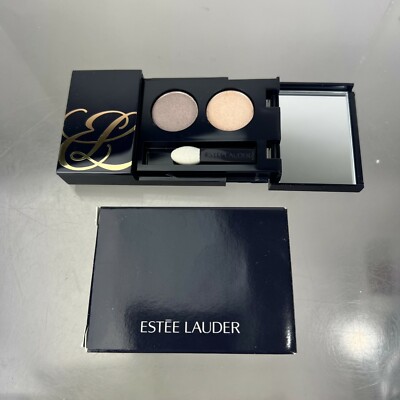 New Estee Lauder Pure Color Eyeshadow Duo - SUGAR BISCUIT + TEMPTING MOCHA #KB1
