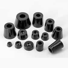 1 pcs Furniture Slip Feet Speaker Bed Table Box Black Tapered Rubber Protection