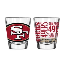 San Francisco 49ers Boelter NFL Spirit 2oz Shot Glass (1)
