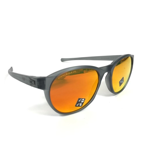 Oakley Sunglasses REEDMACE OO9126-0454 Matte Gray Smoke Frames Prizm Ruby Lenses - Picture 3 of 13