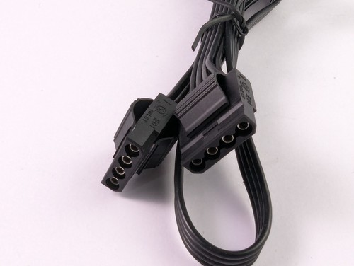 Modular PSU Cable PCI CPU 6 pins to 4 Molex Plugs Black - Afbeelding 4 van 6