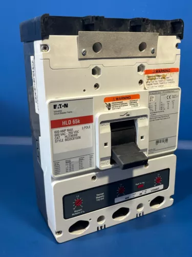 EATON HLD3600F 65K 600A 600V 3P INDUSTRIAL CIRCUIT BREAKER
