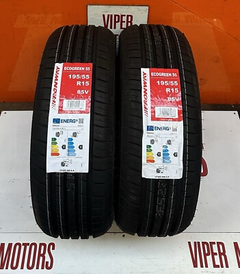 195 55 15 TYRE FRONWAY 1955515 195/5515 195/55/15 85V x 2 TYRES (PAIR ...