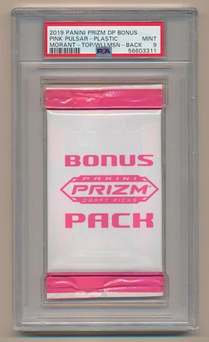 2019 Panini Prizm Draft Picks Pack Pink Pulsar Ja Morant Zion PSA 9 Mint