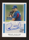 2003 Team Topps "BLUE CHIPS" Autograph -BRIAN SLOCUM (Cleveland Indians)