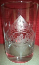 Wizard of Oz 50th Anniversary Etched 1989 Whataburger Drinking Glass