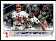 2022 Topps Series 1 CITY OF WALK-OFF LOVE HARPER CARD #321 PHILADELPHIA PHILLIES