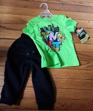 Teenage Mutant Ninja Turtles TMNT - 2pc Baby Boy 12 Months Jogger Set. New 