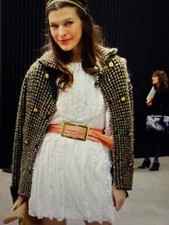 CHANEL VINTAGE 09A PARIS-MOSCOW MOHAIR NAVY GOLD JACKET IMPERIAL CC FR40 $9K