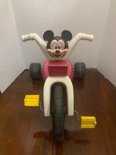 Vintage 1988 Playskool Child's 3 Wheel Plastic Mickey Moues Cycle Big Wheel